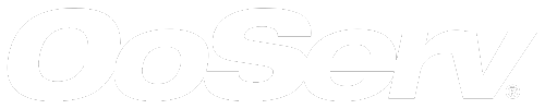 Coserv gas company logo in white 
